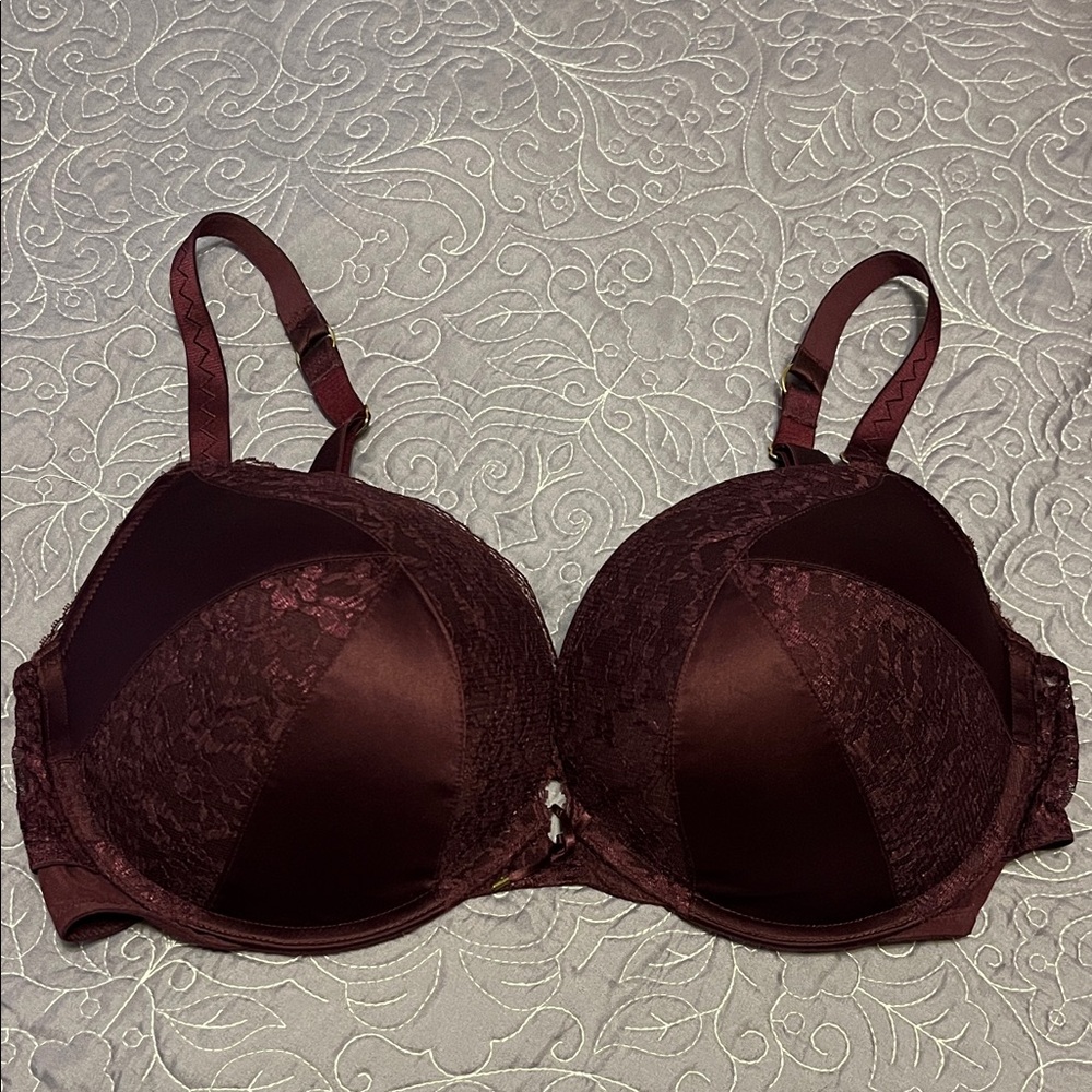 Victoria's Secret Deep Burgundy Lace Bra